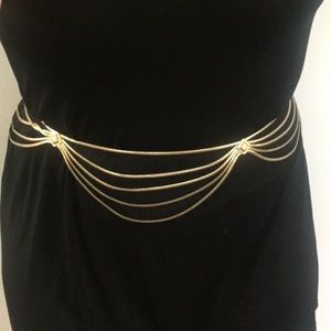 Dior gold vintage belt